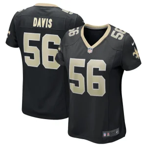 Demario davis new orleans saints nike womens game jersey Black