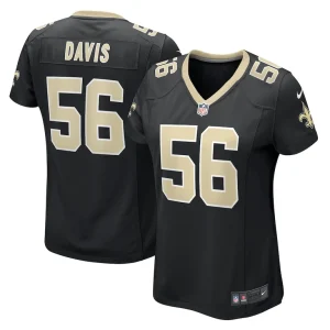 Demario davis new orleans saints nike womens game jersey Black
