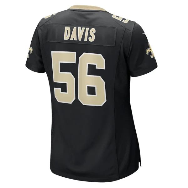 Demario davis new orleans saints nike womens game jersey Black L