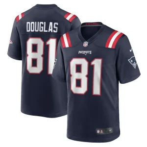 Demario douglas new england patriots nike game jersey Navy