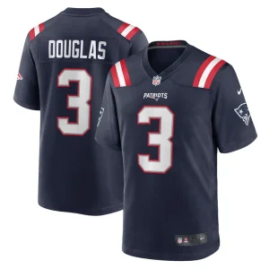 Demario douglas new england patriots nike game jersey Navy