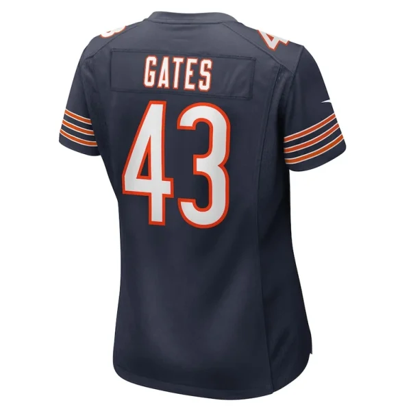 Demarquis gates chicago bears nike womens game player jersey Navy L