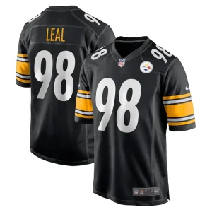 Demarvin leal pittsburgh steelers nike game player jersey Black
