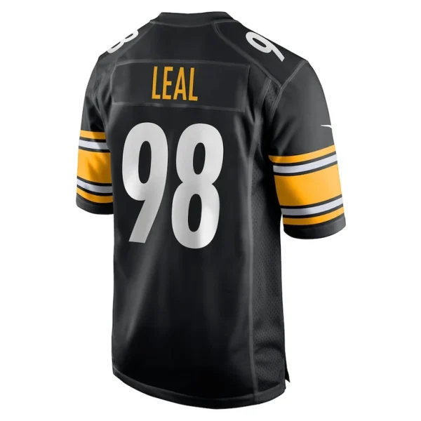Demarvin leal pittsburgh steelers nike game player jersey Black L