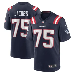 Demontrey jacobs new england patriots nike game jersey Navy