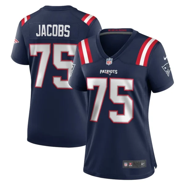 Demontrey jacobs new england patriots nike womens game jersey Navy