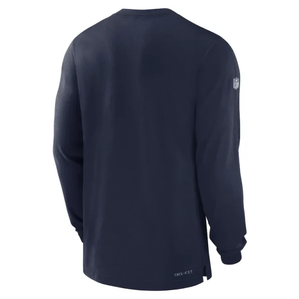 Denver broncos nike 2023 sideline performance long sleeve t shirt Navy L