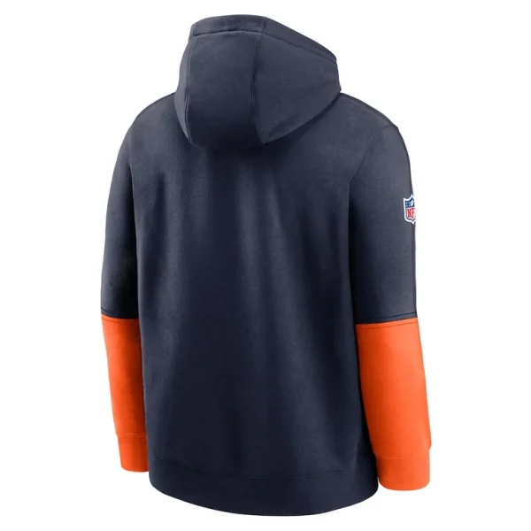 Denver broncos nike 2024 sideline club pullover hoodie Navy L