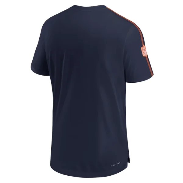 Denver broncos nike 2024 sideline coach uv performance t shirt Navy L