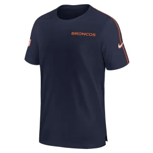 Denver broncos nike 2024 sideline coach uv performance t shirt Navy M