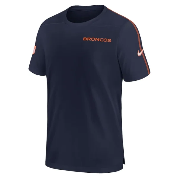 Denver broncos nike 2024 sideline coach uv performance t shirt Navy M