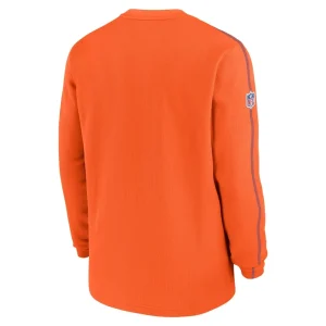 Denver broncos nike alternate logo coach long sleeve top Orange L