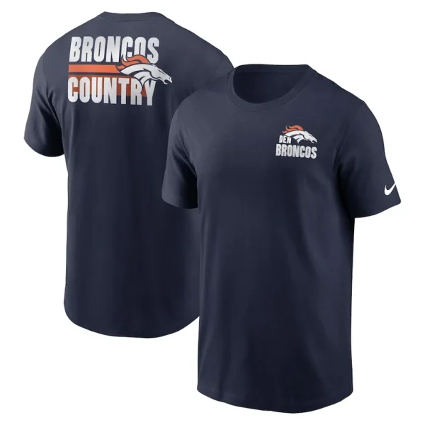 Denver broncos nike blitz essential t shirt Navy
