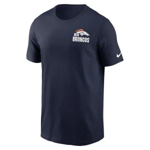 Denver broncos nike blitz essential t shirt Navy M