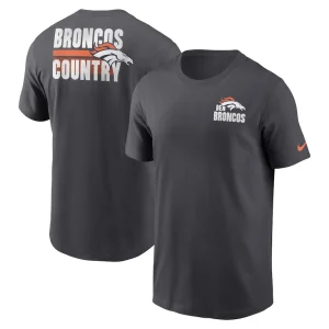Denver broncos nike blitz essential t shirt anthracite Multi