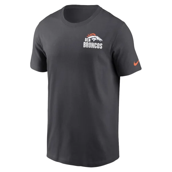 Denver broncos nike blitz essential t shirt anthracite Multi M