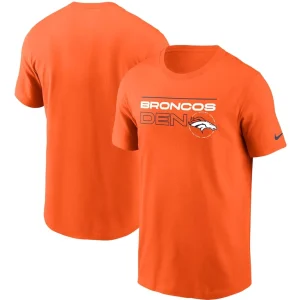 Denver broncos nike broadcast essential t shirt Orange