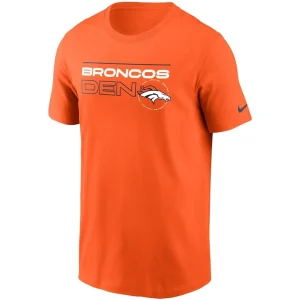 Denver broncos nike broadcast essential t shirt Orange M