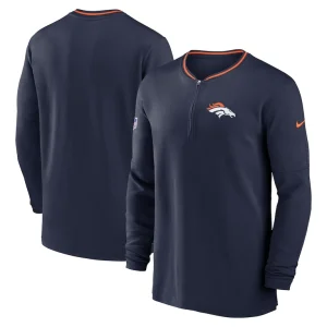 Denver broncos nike coach half zip sweatshirt Navy