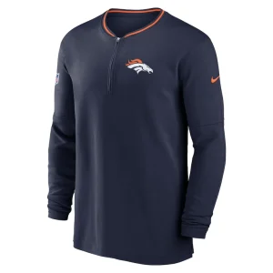 Denver broncos nike coach half zip sweatshirt Navy M