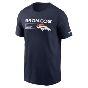Denver broncos nike division essential t shirt Navy M