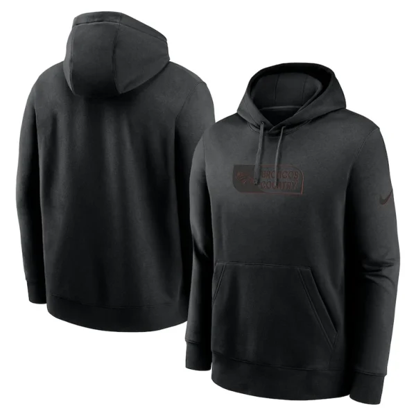 Denver broncos nike edge club pullover hoodie Black