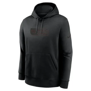 Denver broncos nike edge club pullover hoodie Black M