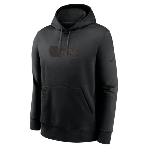 Denver broncos nike edge club pullover hoodie Black M