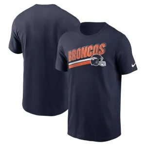 Denver broncos nike essential blitz lockup t shirt Navy