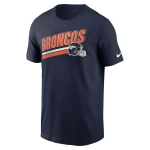 Denver broncos nike essential blitz lockup t shirt Navy M