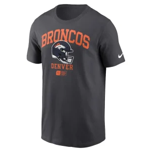 Denver broncos nike helmet essential t shirt anthracite Multi M