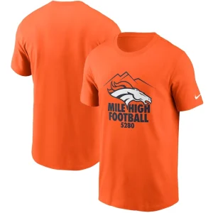 Denver broncos nike hometown collection 5280 t shirt Orange