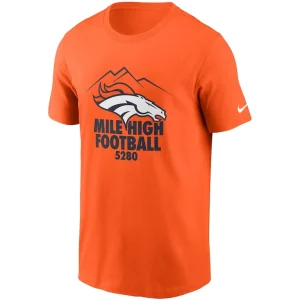 Denver broncos nike hometown collection 5280 t shirt Orange M