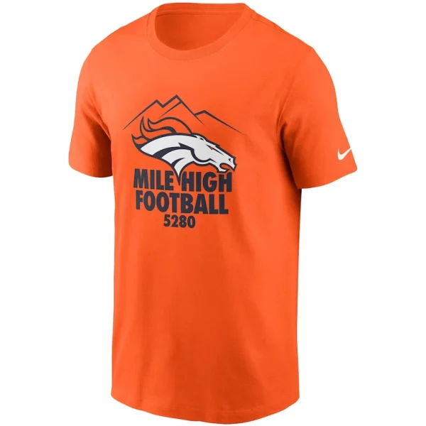 Denver broncos nike hometown collection 5280 t shirt Orange M