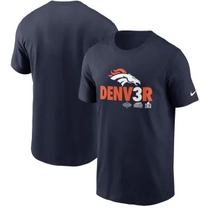 Denver broncos nike hometown collection denv3r t shirt Navy
