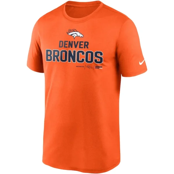 Denver broncos nike legend community performance t shirt Orange M