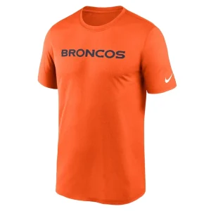 Denver broncos nike legend wordmark performance t shirt Orange M