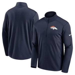 Denver broncos nike logo pacer performance half zip jacket Navy