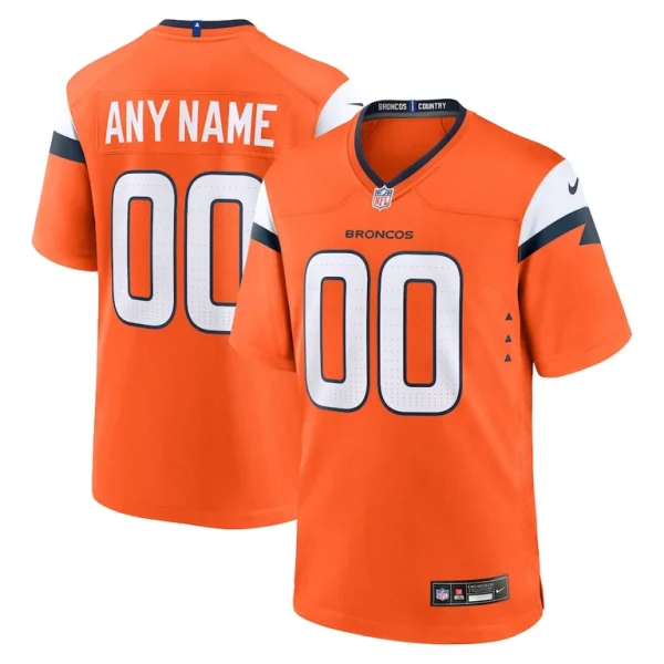 Denver broncos nike mile high collection custom game jersey Orange