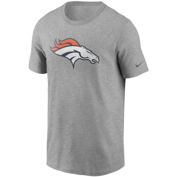 Denver broncos nike primary logo t shirt Heathered gray M