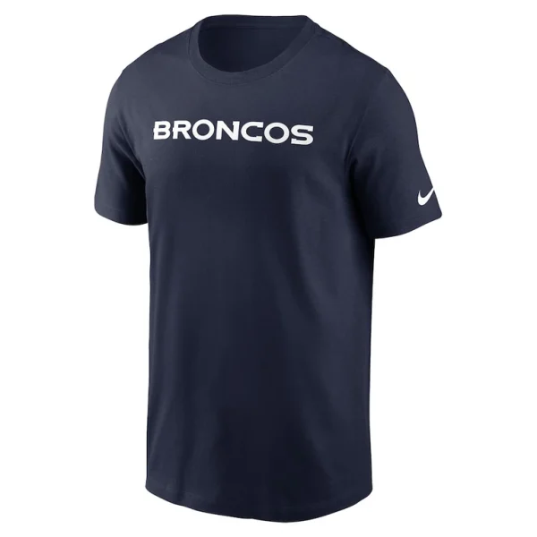 Denver broncos nike primetime wordmark essential t shirt Navy M