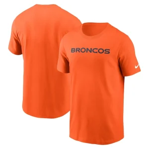 Denver broncos nike primetime wordmark essential t shirt Orange