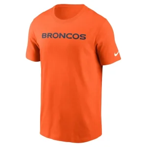Denver broncos nike primetime wordmark essential t shirt Orange M