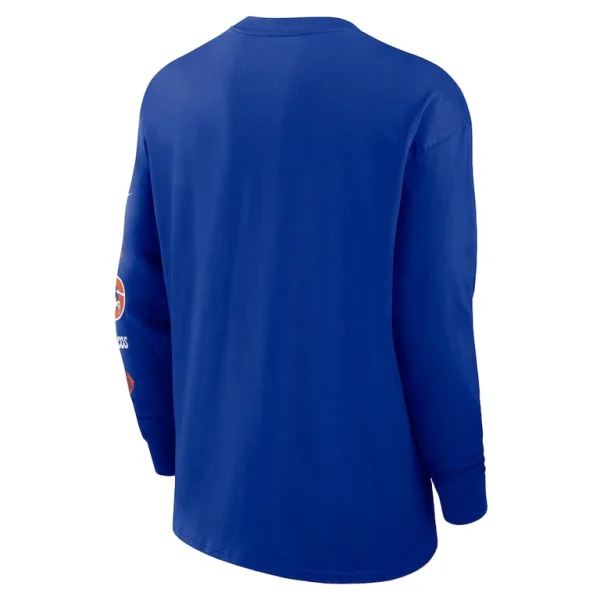 Denver broncos nike rewind heavy max 90 pocket long sleeve t shirt Royal L