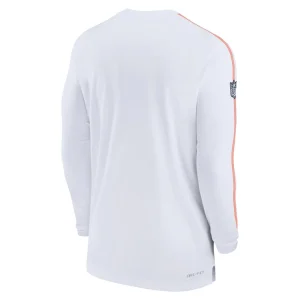 Denver broncos nike sideline coach uv performance long sleeve t shirt White L