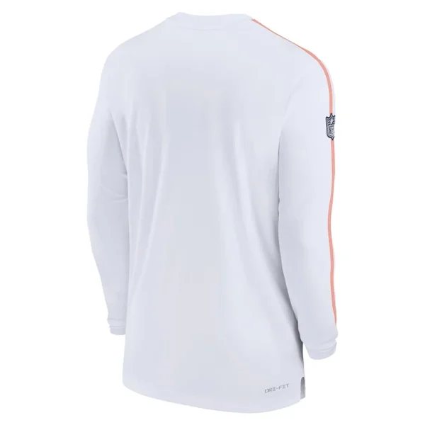 Denver broncos nike sideline coach uv performance long sleeve t shirt White L