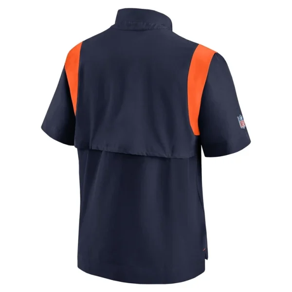 Denver broncos nike sideline coaches chevron lockup pullover top Navy L