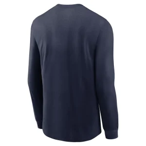 Denver broncos nike sideline infograph lock up performance long sleeve t shirt Navy M