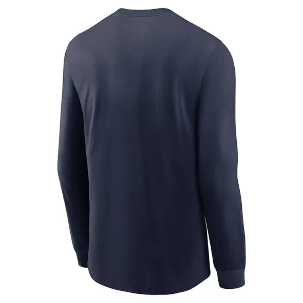 Denver broncos nike sideline infograph lock up performance long sleeve t shirt Navy M