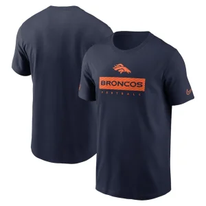 Denver broncos nike sideline performance t shirt Navy